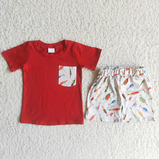 A13-12 Red fishingsoft boy soft set
