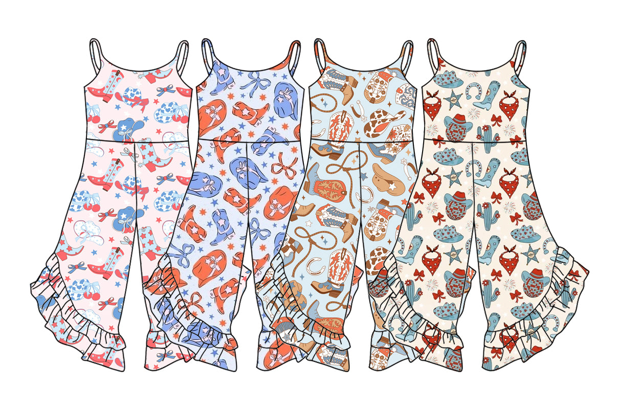 2.22 custom each style moq 5eta 4-6week Sibling Sister baby girls suspender jumpsuit and jumpsuit 6 match design