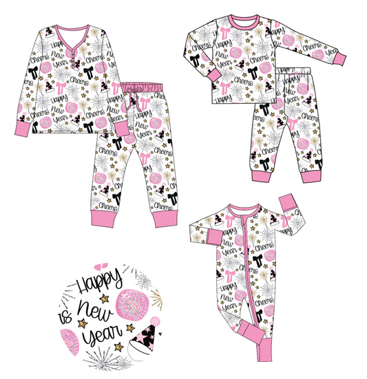 25.9.1 custom each style moq 5eta 4-6week Sibling Sister happy new year baby long sleeve pants sets and romper and adult set match design
