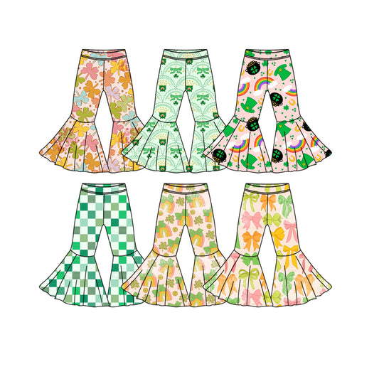 25.11.25 custom each style moq 5 eta 6-8week Sibling Sisters baby girls summer long pants 6 match family design