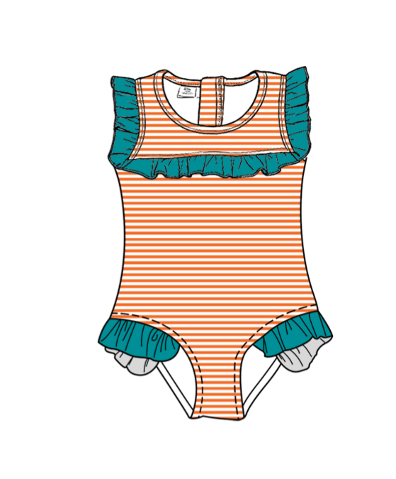 Custom moq 5 mix size milk silk summer teams blue-green baby girl boys clothes Two-Piece Swimsuit Set One Piece Swimsuits boy swim trunks