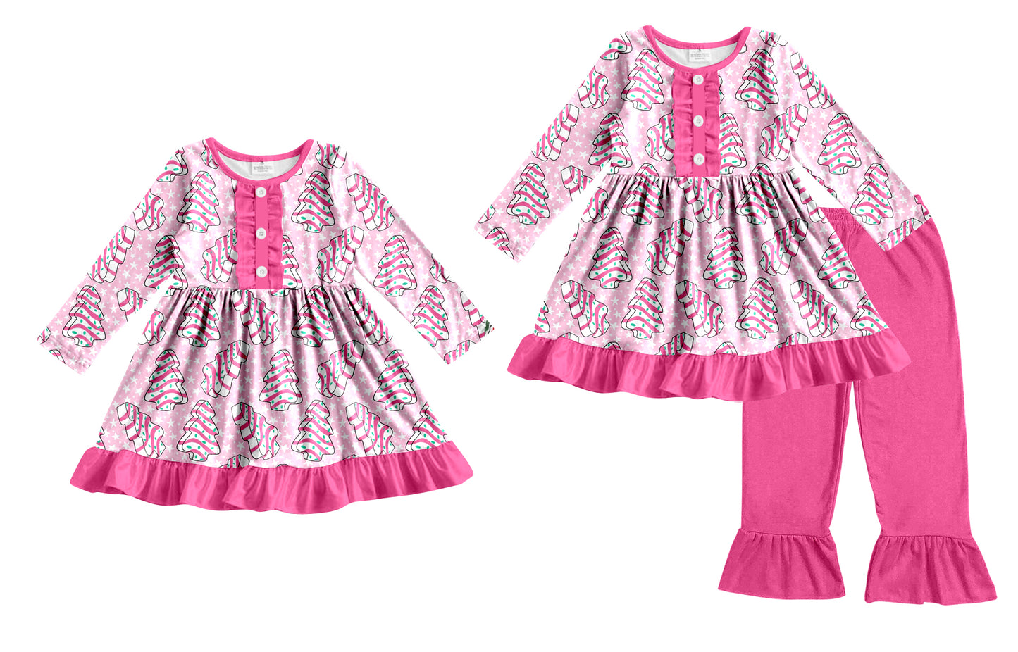 25.8.30 custom each style moq 5eta 4-6week Sibling Sisters Christmas baby girl long sleeve pants sets and dress match family design