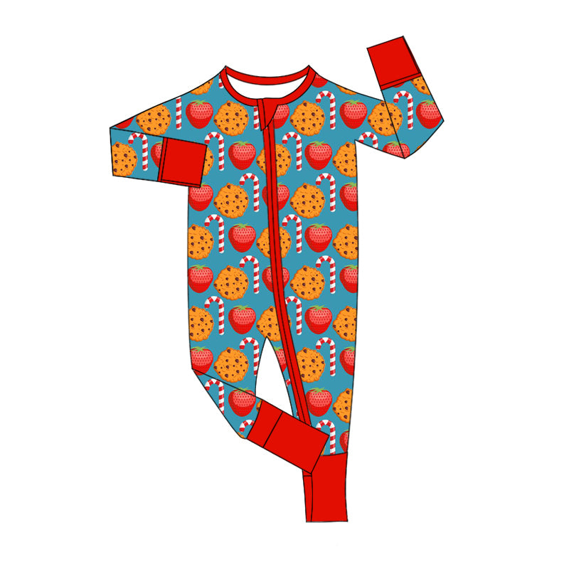7.25 custom each style moq 5eta 4-6week Sibling Sister Christmas strawberry baby boys sets and rompers match family design