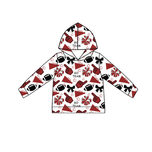 Custom moq 5 each style summer teams baby girls clothes team hooded long sleeve tops and short sleeve top and dress and shorts-25.6.12