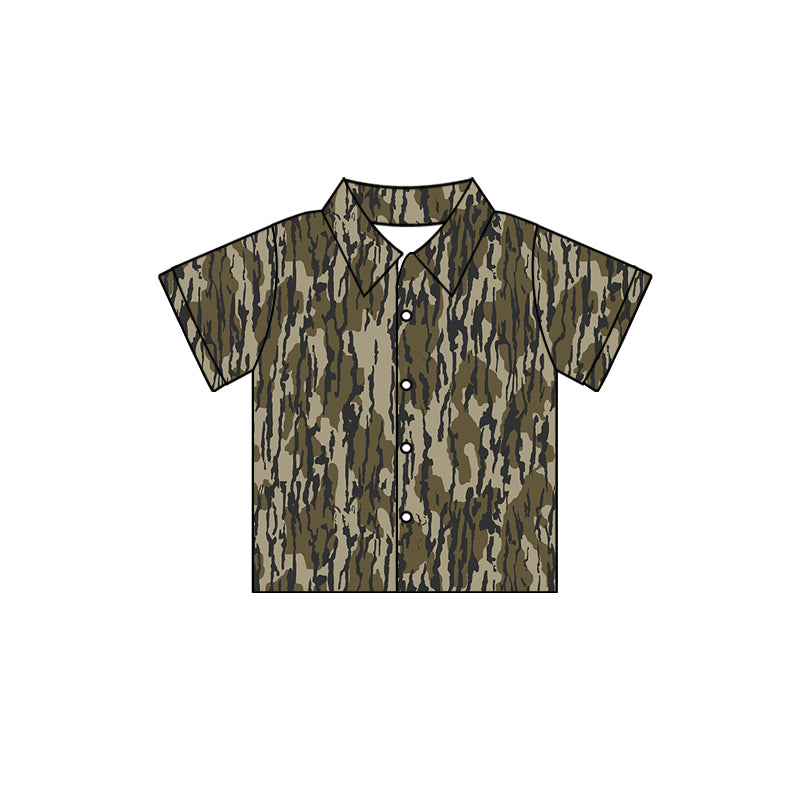10.3 custom each style moq 5 eta 4-6week baby girls clothes camouflage short sleeve top