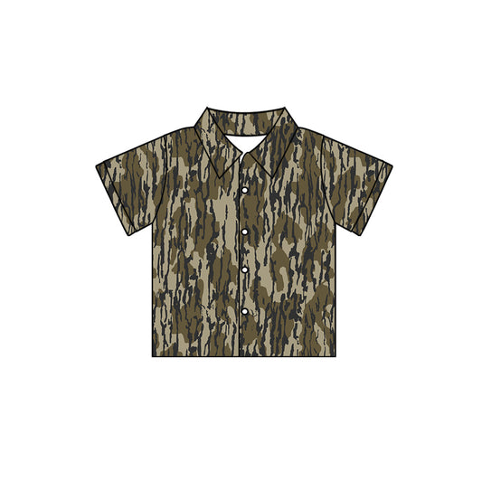 10.3 custom each style moq 5 eta 4-6week baby girls clothes camouflage short sleeve top
