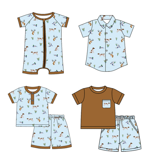 3.11 custom each style moq 5eta 4-6week Sibling Sister deer baby girl sets 1 and sets 2 and boy rompers and top match family design
