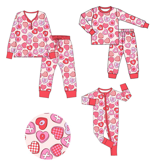 25.9.4 custom each style moq 5eta 4-6week Sibling Sister love baby long sleeve pants sets and romper and adult set match design