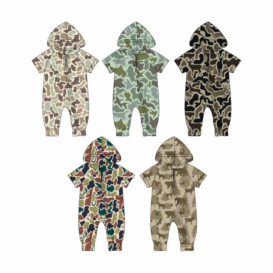 25.10.24 custom each style moq 5 eta 6-8week Sibling Sisters baby boy clothes hooded short sleeve rompers 5 match family design