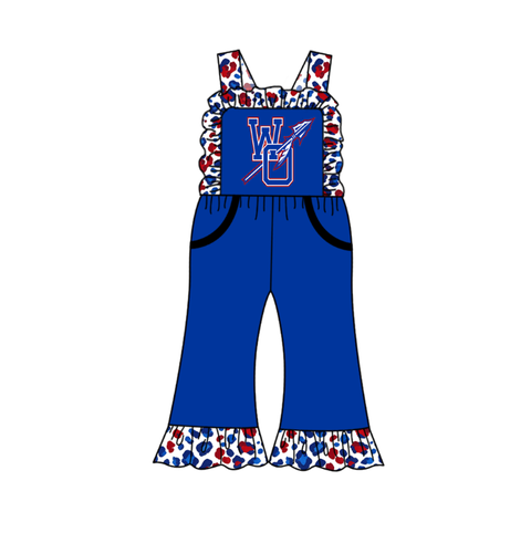 custom moq 5 mix size BYKYSR02 Baby Kids Cute Blue Long Sleeve Top Pants Team Clothes Set Jumpsuits