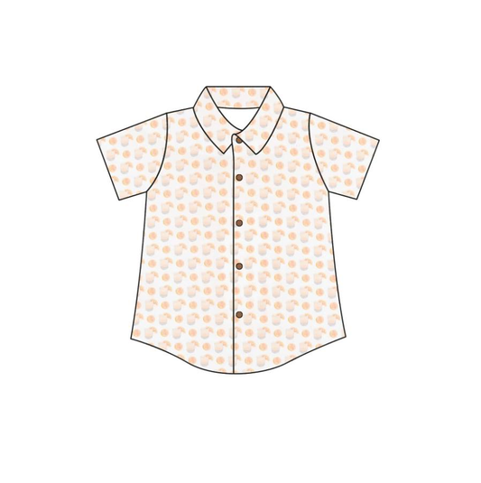 Custom moq 5 each style eta 6-7weeks baby boy clothes button short sleeve top-25.8.21