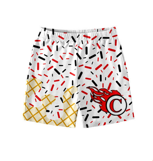 custom moq 3 eta 6-8weeks baby boys clothes team colors summer shorts