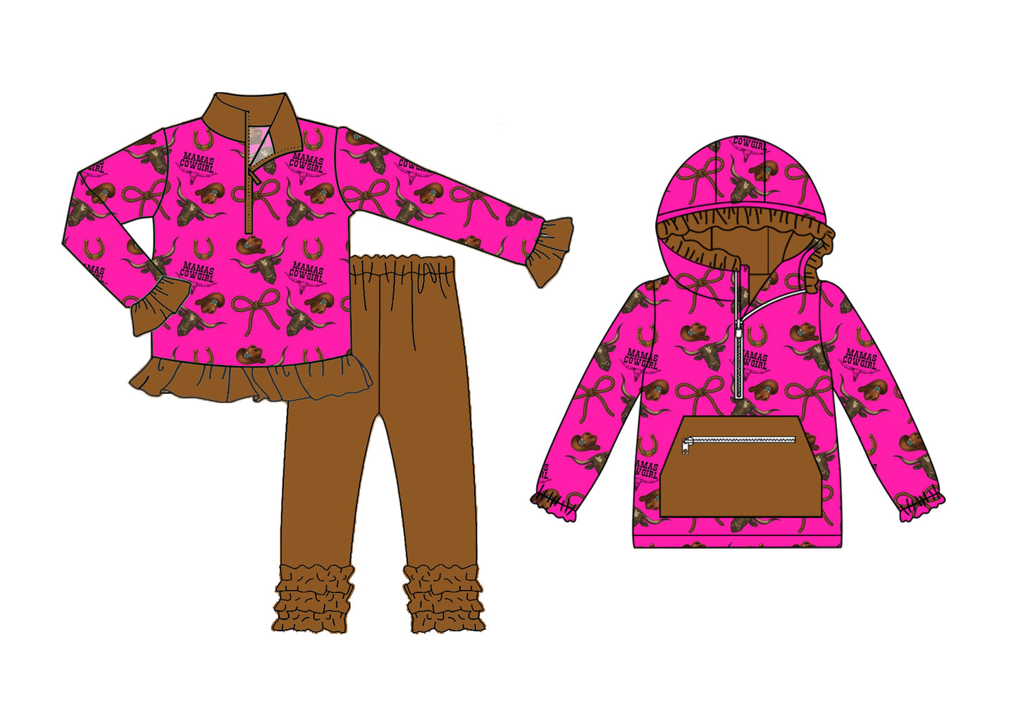25.7.19 custom each style moq 5eta 4-6week Sibling Sisters baby girl long sleeve pants sets and top match family design