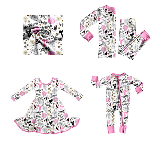 25.8.26 custom each style moq 5eta 4-6week Sibling Sisters Happy baby girl long sleeve pants sets and dress and rompers match family design