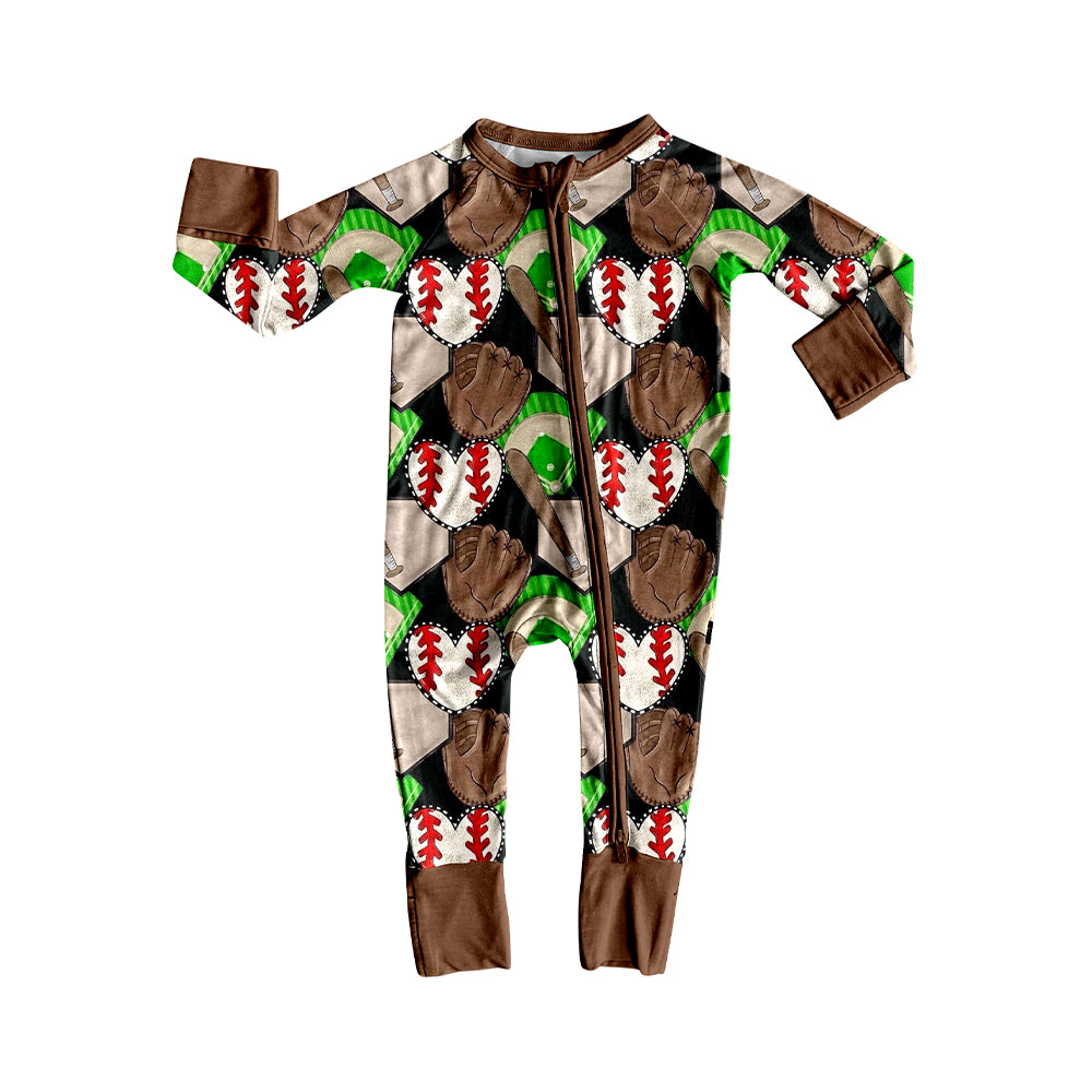 25.9.2 custom each style moq 5eta 4-6week Sibling Sisters love baseball baby boy clothes long sleeve pants sets and romper match family design