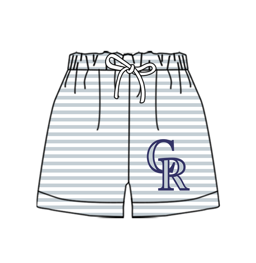Custom moq 5 mix size milk silk summer teams Baby Striped Drawstring Shorts for Children Elastic Waist Kids Summer Shorts