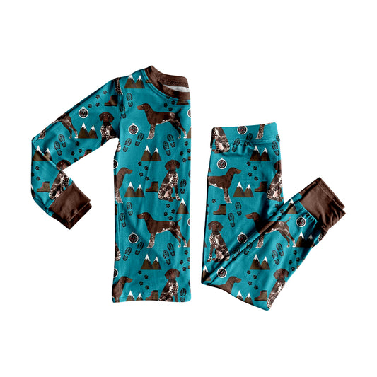 25.8.30 custom each style moq 5eta 4-6week Sibling Sisters puppy baby boy clothes long sleeve pants sets and romper match family design