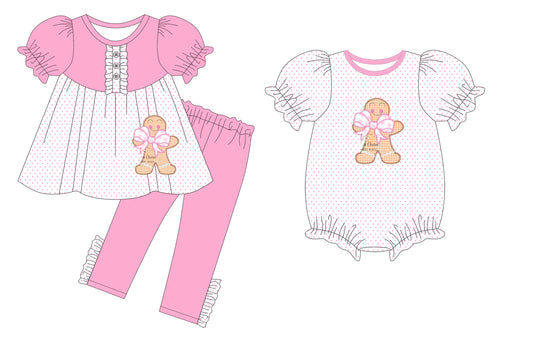 25.5.20 custom each style moq 5eta 4-6week Sibling Sister Christmas baby girl short sleeve pants sets and rompers match family design