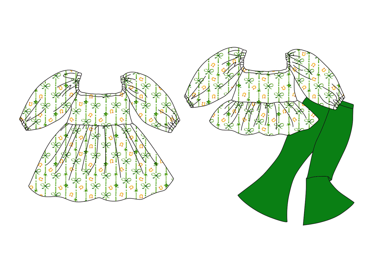 25.12.11 custom each style moq 5 eta 6-8week Sibling Sister bowbaby short sleeve pants sets and dress match design