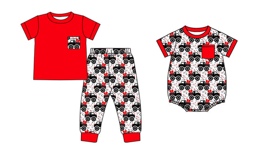 25.9.12 custom each style moq 5eta 6-8week Sibling Sisters love baby boy clothes short sleeve pants sets and romper match family design