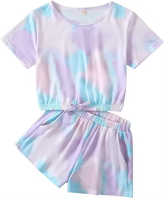 5.17custom each style moq 5eta 4-5week purple ink style short sleeves with shorts