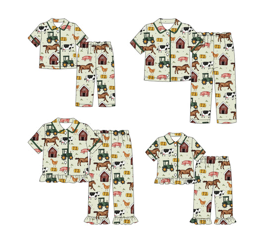 25.9.16 custom each style moq 5eta 4-6week Sibling Sister baby short sleeve pants sets 2 and adult set 2 match design
