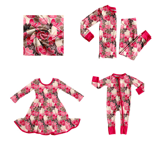 25.9.20 custom each style moq 8 eta 6-8week Sibling Sisters love baby girl long sleeve pants sets and dress and rompers match family design