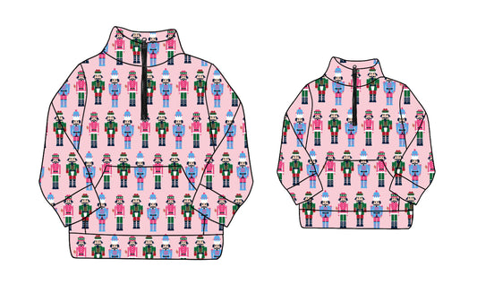 25.8.21 custom each style moq 5eta 4-6week Sibling Sister Christmas baby boy long sleeve top and adult top match design
