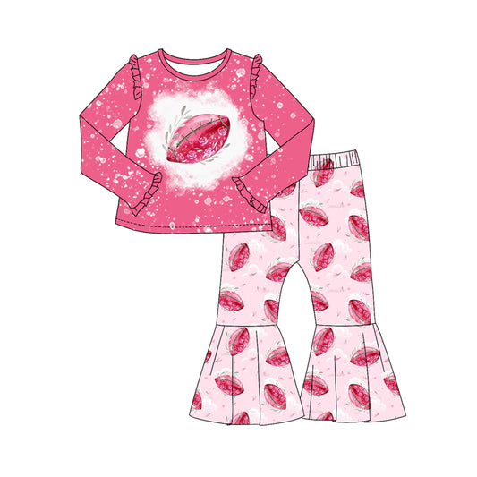 9.13 custom each style moq 5eta 4-6week Sibling Sister rugby pink baby girl sets and dress and rompers match family design