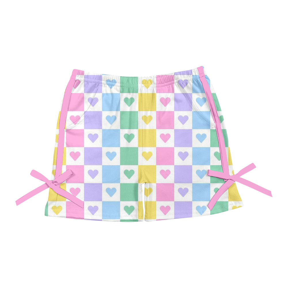 3.29 custom each style moq 5eta 4-6week Sibling Sister baby girl clothes summer shorts 1 and shorts 3 match family design