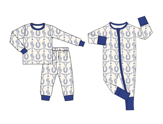 25.5.7 custom each style moq 5eta 4-6week Sibling Sisters cow head catcus baby boy long sleeve pants sets and rompers match family design