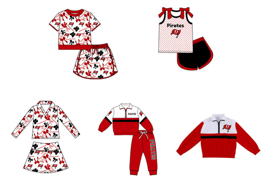 Custom moq 5 mix size milk silk summer teams Girls Polka Dot Top Shorts Set Top Skirt Short Set Zipper Pullover Jogger Pants Set Pullover Tops
