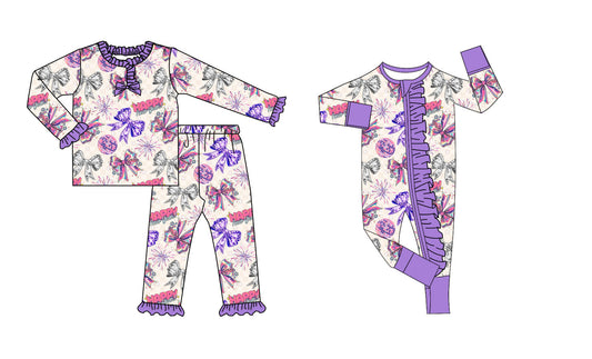 25.9.3 custom each style moq 5eta 4-6week Sibling Sisters bow baby girl clothes long sleeve pants sets and romper match family design