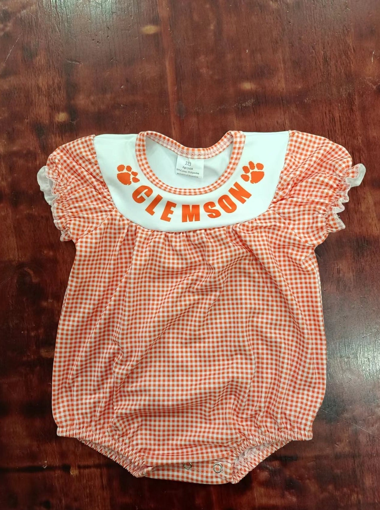 custom moq 5 eta 4-6weeks mix size baby girls clothes team flying sleeve summer Romper