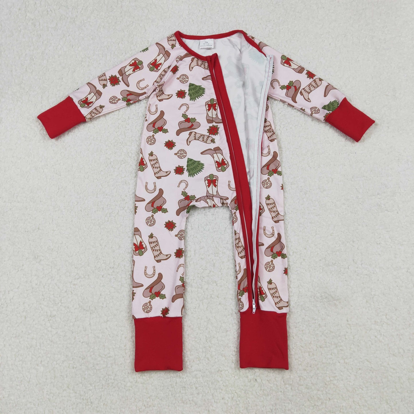 RTS NO MOQ Sibling Baby boy girls clothesChristmas long-sleeve rompers