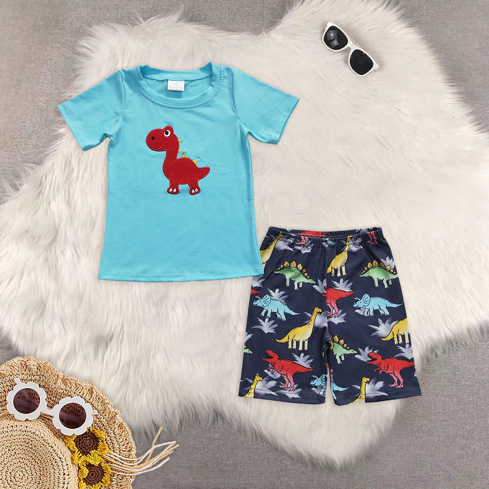 RTS NO MOQ baby Girls Clothes short sleeve shorts Sets