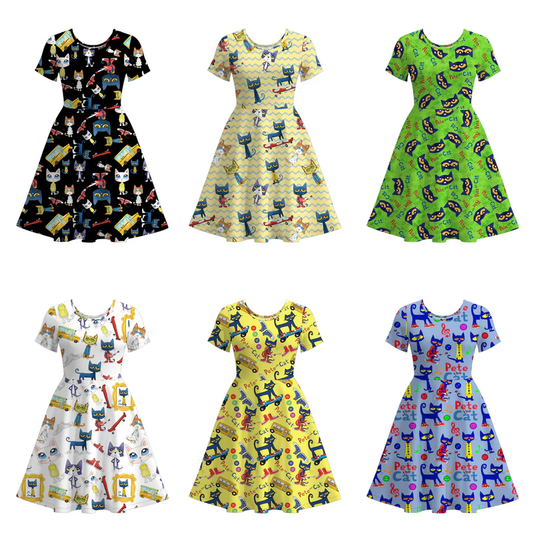 Custom moq 5 each style eta 6-7week adult clothes short sleeve dress