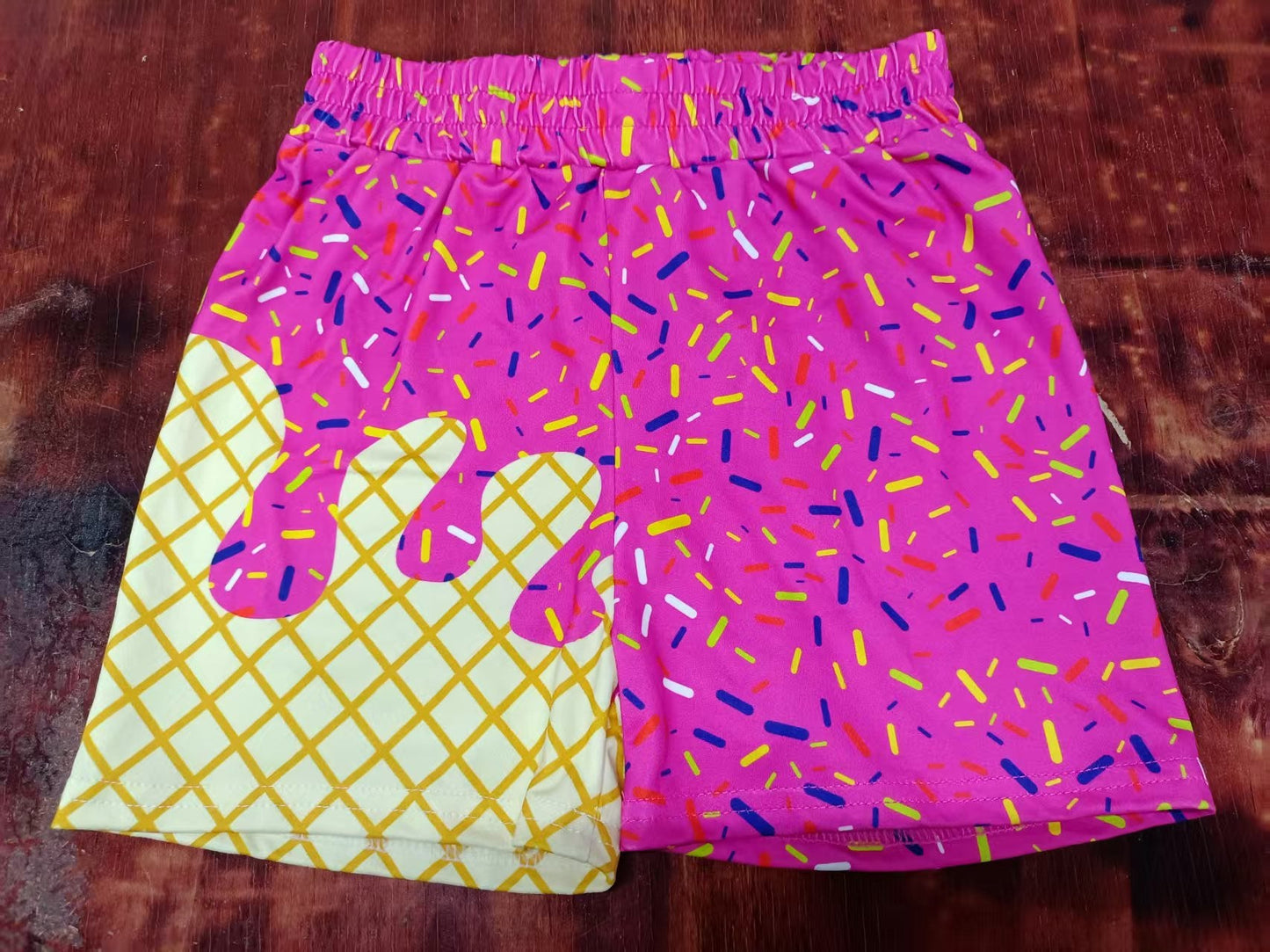 Custom moq 3 eta 6-7weeks kids clothes purple Beach Summer Shorts-25.5.12