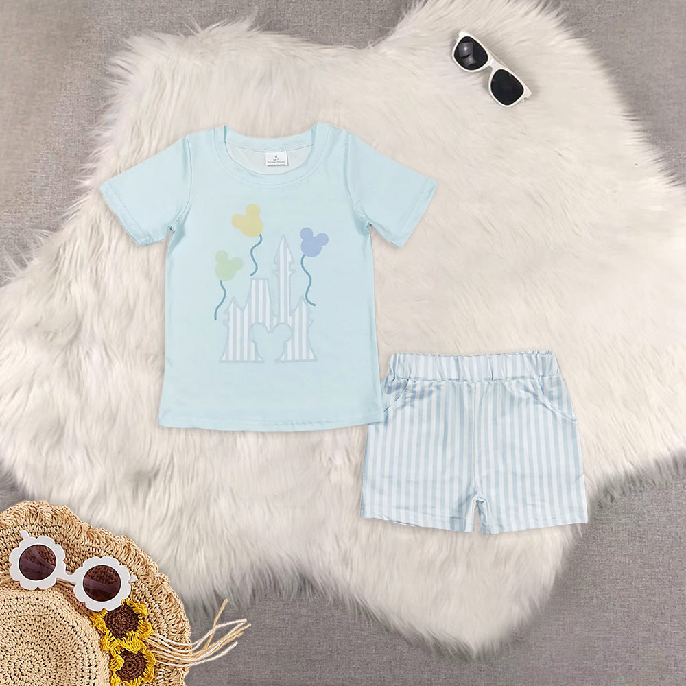 RTS NO MOQ girls clothes Dream short-sleeved shorts suit & short-sleeved sets