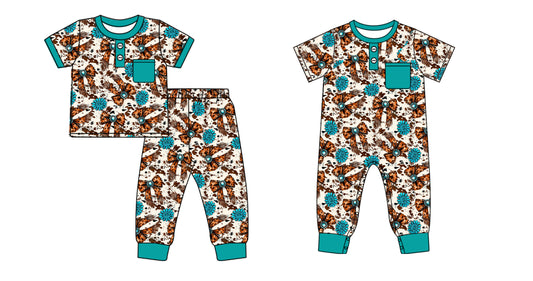 25.10.4 custom each style moq 8 eta 6-8week Sibling Sisters bow baby boy clothes short sleeve pants sets and romper match family design