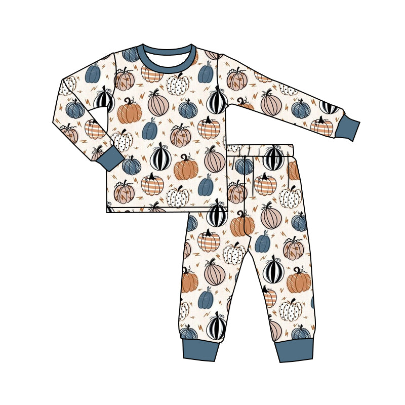 5.18custom each style moq 5eta 4-5week Sibling Sister pumpkin prints green boys outfits and baby romper and aldult shorts match family design