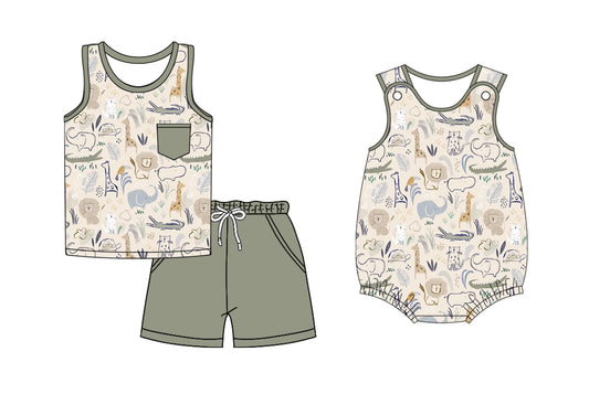 3.31 custom each style moq 5eta 4-6week Sibling Sister COWBOY cow head baby girl short sleeve shorts sets and romper match design
