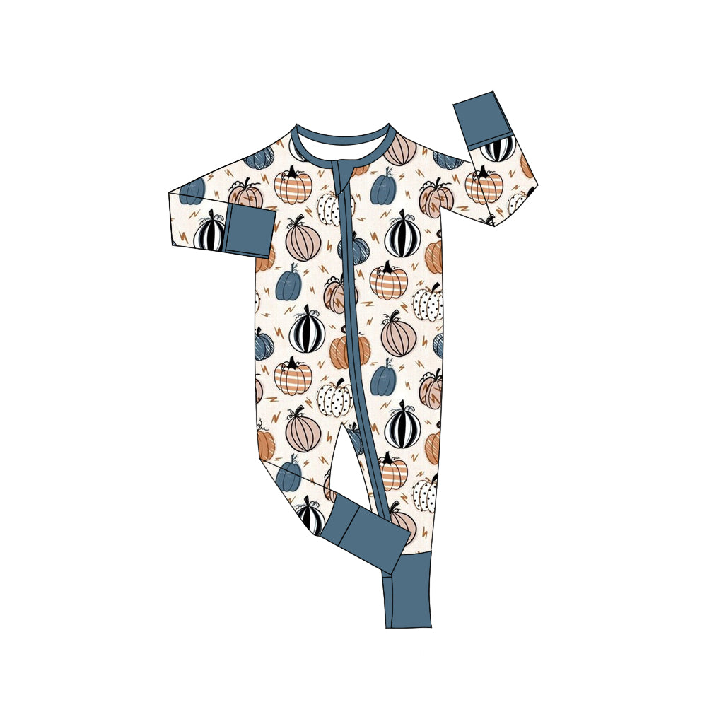 5.18custom each style moq 5eta 4-5week Sibling Sister pumpkin prints green boys outfits and baby romper and aldult shorts match family design