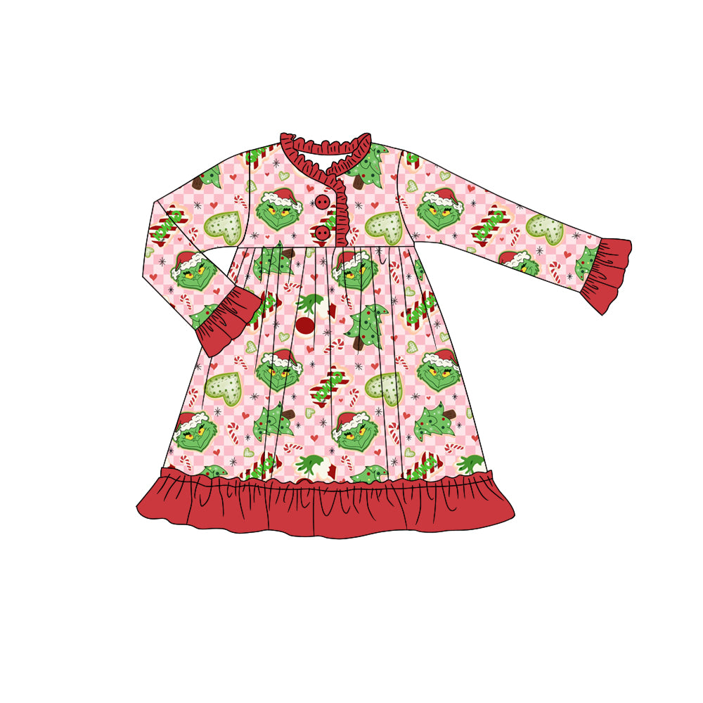 5.23 custom each style moq 5eta 4-5week Sibling Sister Christmas trees girls outfits and baby romper and aldult shorts match family design