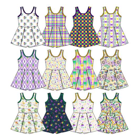 25.10.1 custom each style moq 8 eta 6-8week Sibling Sisters baby girl sleeveles dress 12 match family design