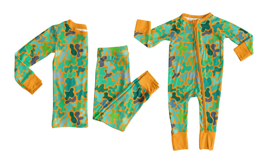 25.8.5 custom each style moq 5eta 4-6week Sibling Sister camouflage baby boy long sleeve pants sets and rompers match family design