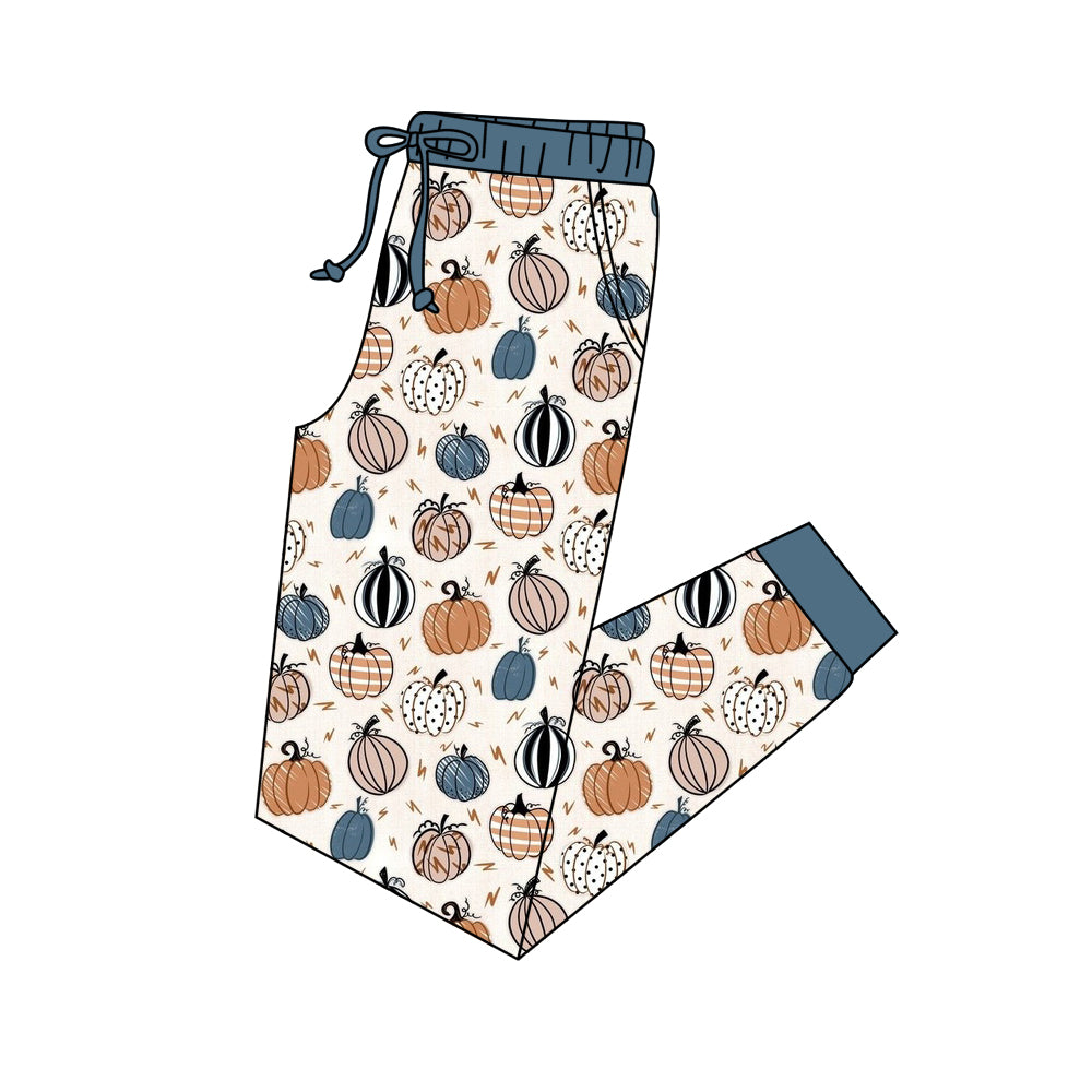 5.18custom each style moq 5eta 4-5week Sibling Sister pumpkin prints green boys outfits and baby romper and aldult shorts match family design