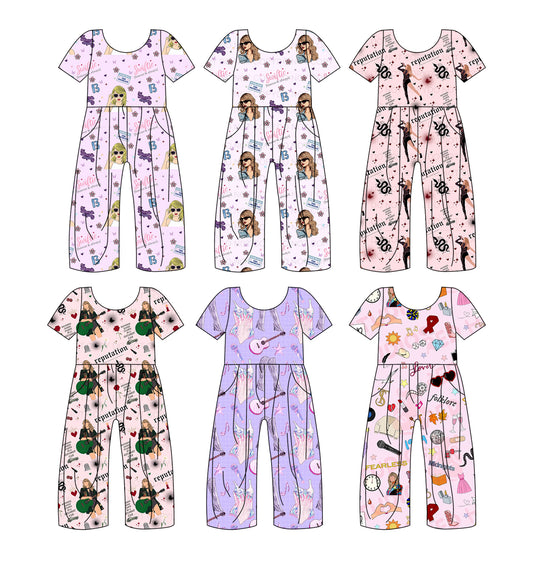 12.21 custom each style moq 5eta 4-6week Sibling Sister baby short sleeve jumpsuit 1 and jumpsuit 2 and jumpsuit 3 and jumpsuit 4 and jumpsuit 5 and jumpsuit 6 match design
