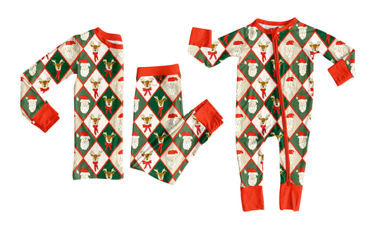 25.6.17 custom each style moq 5eta 4-6week Sibling Sisters Christmas baby boy long sleeve pants sets and rompers match family design