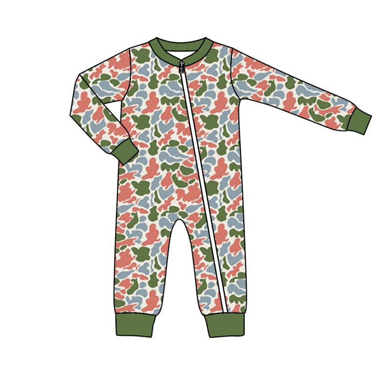 8.26 custom each style moq 5eta 4-6week Sibling Sister camoufalge green baby boys sets and rompers match family design